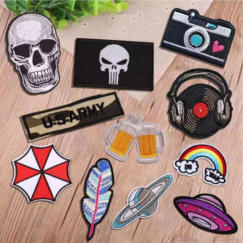 Rainbow Fruits zipper skull Parches Embroidery Iron on Patches for Clothing DIY Stripes Clothes Biker UFO Stickers Appliques
Rainbow Fruits zipper skull Parches Embroidery Iron on Patches for Clothing DIY Stripes Clothes Biker UFO Stickers Appliques
