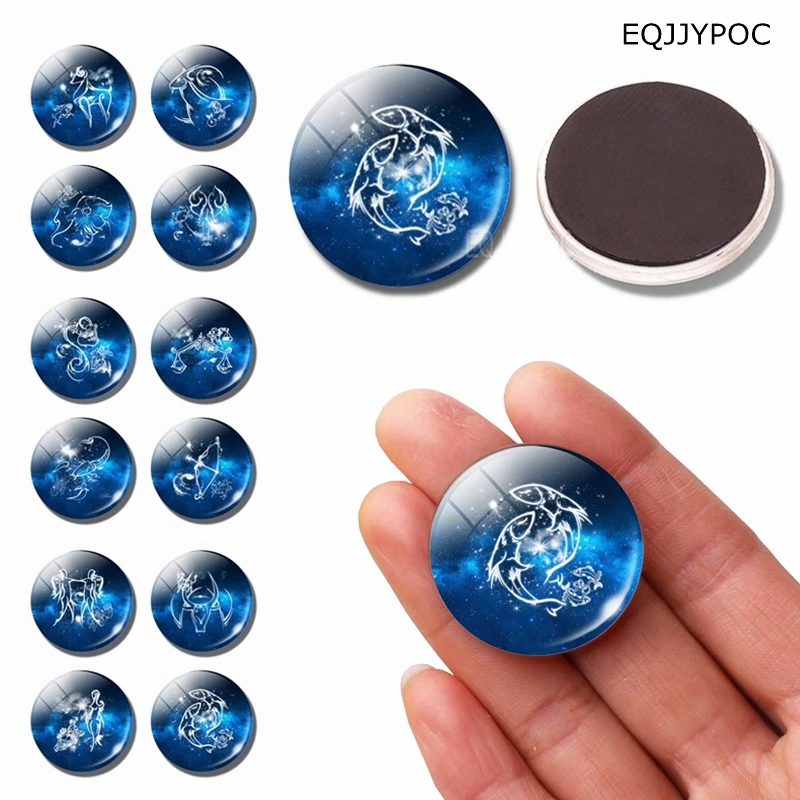 Constellations 30MM Fridge Magnet Blue Glass Magnetic Refrigerator Sticker Decor Leo Virgo Libra Scorpio Aquarius Pisces Taurus
Constellations 30MM Fridge Magnet Blue Glass Magnetic Refrigerator Sticker Decor Leo Virgo Libra Scorpio Aquarius Pisces Taurus