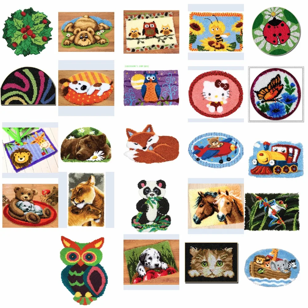 ANIMALS shipping Latch Hook Kit Rug Cushion Pillow Mat DIY Craft Flower Cross Stitch Needlework Crocheting Rug Embroidery
ANIMALS shipping Latch Hook Kit Rug Cushion Pillow Mat DIY Craft Flower Cross Stitch Needlework Crocheting Rug Embroidery