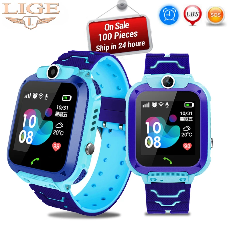 LIGE New Smart Watch Baby Watch SOS Call Location Finder Display 2G SIM Card LBS Base Station Position Children's Smart Watch
LIGE New Smart Watch Baby Watch SOS Call Location Finder Display 2G SIM Card LBS Base Station Position Children's Smart Watch