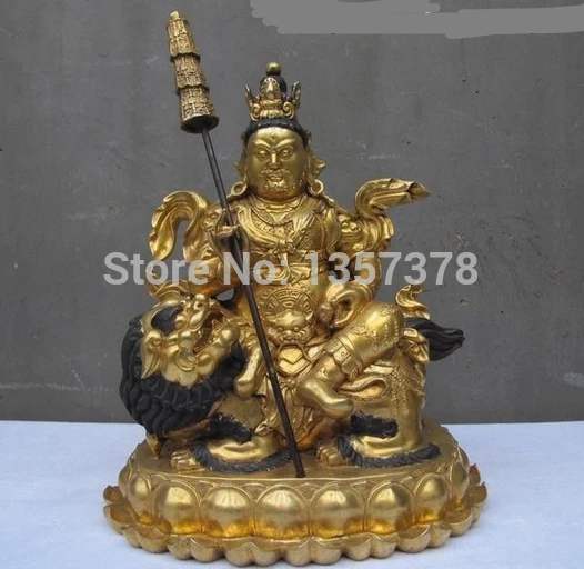 shitou 00318 Tibetan Royal Temple Bronze 24K Gold Yellow Jambhala Vaishravana Buddha statue
shitou 00318 Tibetan Royal Temple Bronze 24K Gold Yellow Jambhala Vaishravana Buddha statue