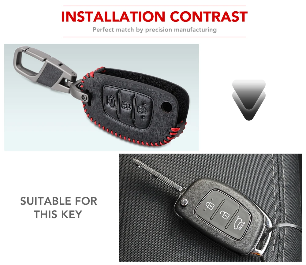3 Button Leather Car Remote Flip Key Fob Shell Cover Case For Hyundai Creta I10 I20 Tucson Elantra Santa Fe 2016 2017 2018 2019 3 Button Leather Car Remote Flip Key Fob Shell Cover Case For Hyundai Creta I10 I20 Tucson Elantra Santa Fe 2016 2017 2018 2019