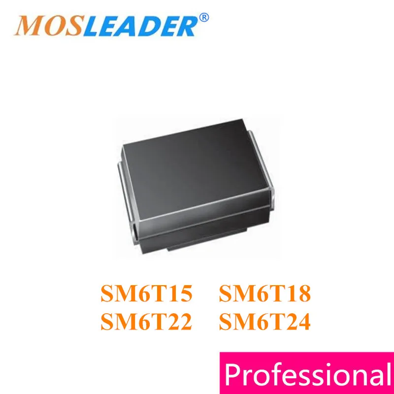 Mosleader TVS 750 шт. DO214AA SM6T15 SM6T18 SM6T22 SM6T24 SMB SM6T15A SM6T18A SM6T22A SM6T24A SM6T15CA SM6T18CA SM6T22CA SM6T24CA
Mosleader TVS 750 шт. DO214AA SM6T15 SM6T18 SM6T22 SM6T24 SMB SM6T15A SM6T18A SM6T22A SM6T24A SM6T15CA SM6T18CA SM6T22CA SM6T24CA