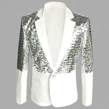 Sequins Suit Blazer Jacket 2019 Brand Men Shiny Glitter Embellished Blazer Male Slim Fit Stage Blazer Formal Wedding
Sequins Suit Blazer Jacket 2019 Brand Men Shiny Glitter Embellished Blazer Male Slim Fit Stage Blazer Formal Wedding