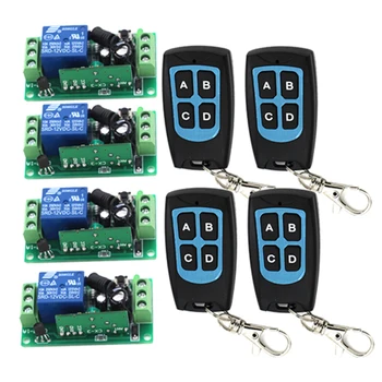 1CH 12V self-lock Wireless Remote Control Switch Relay Controller 315MHZ Module 4 Controller & 4 Receiver 3423
1CH 12V self-lock Wireless Remote Control Switch Relay Controller 315MHZ Module 4 Controller & 4 Receiver 3423