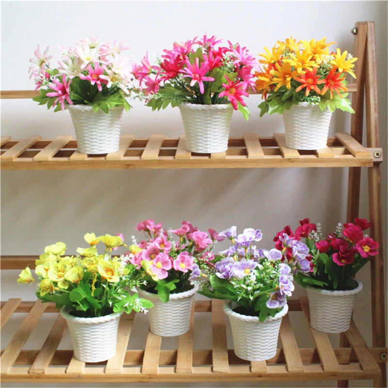 1 Pc Simulation Flowerpot Rich Chrysanthemum Orchid Ornaments Artificial Flower Bonsai Simulation Plant Home Decor
1 Pc Simulation Flowerpot Rich Chrysanthemum Orchid Ornaments Artificial Flower Bonsai Simulation Plant Home Decor