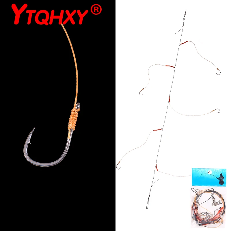 YTQHXY 1Pcs High Carbon Steel Rigs String Hook with 5 Small Hook Rigs Swivel Fishing Tackle Lures Bait Pesca Fishing hooks WQ445
YTQHXY 1Pcs High Carbon Steel Rigs String Hook with 5 Small Hook Rigs Swivel Fishing Tackle Lures Bait Pesca Fishing hooks WQ445