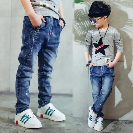 New 2019 children's clothing boys jeans spring and autumn fashion splash-ink kids denim pants
New 2019 children's clothing boys jeans spring and autumn fashion splash-ink kids denim pants