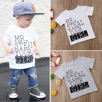 Summer Brand New Infant Kids Baby Boy Letter Printed Summer T Shirt Short Sleeve Tops T-shirt
Summer Brand New Infant Kids Baby Boy Letter Printed Summer T Shirt Short Sleeve Tops T-shirt