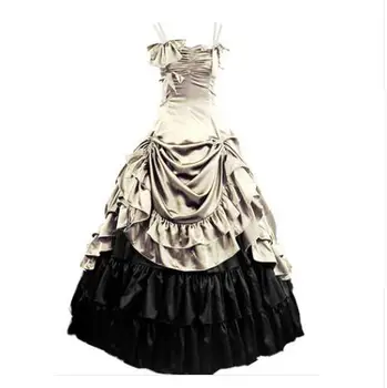 (LD014) Womens Sleeveless Party Cosplay Costume Satin Gothic Lolita Ball Gown Costumes Victorian Dress Customized
(LD014) Womens Sleeveless Party Cosplay Costume Satin Gothic Lolita Ball Gown Costumes Victorian Dress Customized