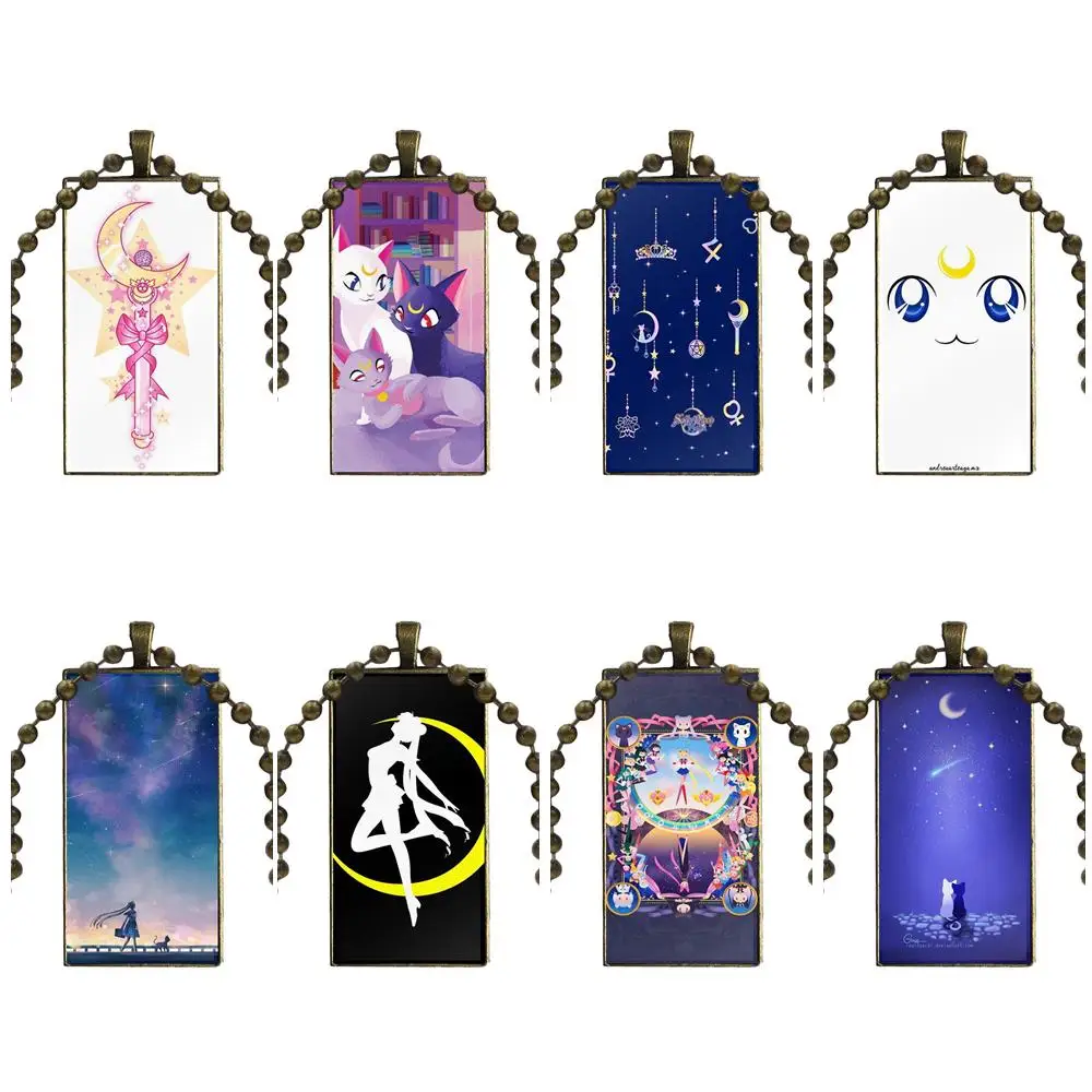 For Schoolgirl Maxi Brand Bronze Color Jewelry Fashion Statement Necklace Glass Necklaces Pendants Sailor Moon Lune Cat
For Schoolgirl Maxi Brand Bronze Color Jewelry Fashion Statement Necklace Glass Necklaces Pendants Sailor Moon Lune Cat