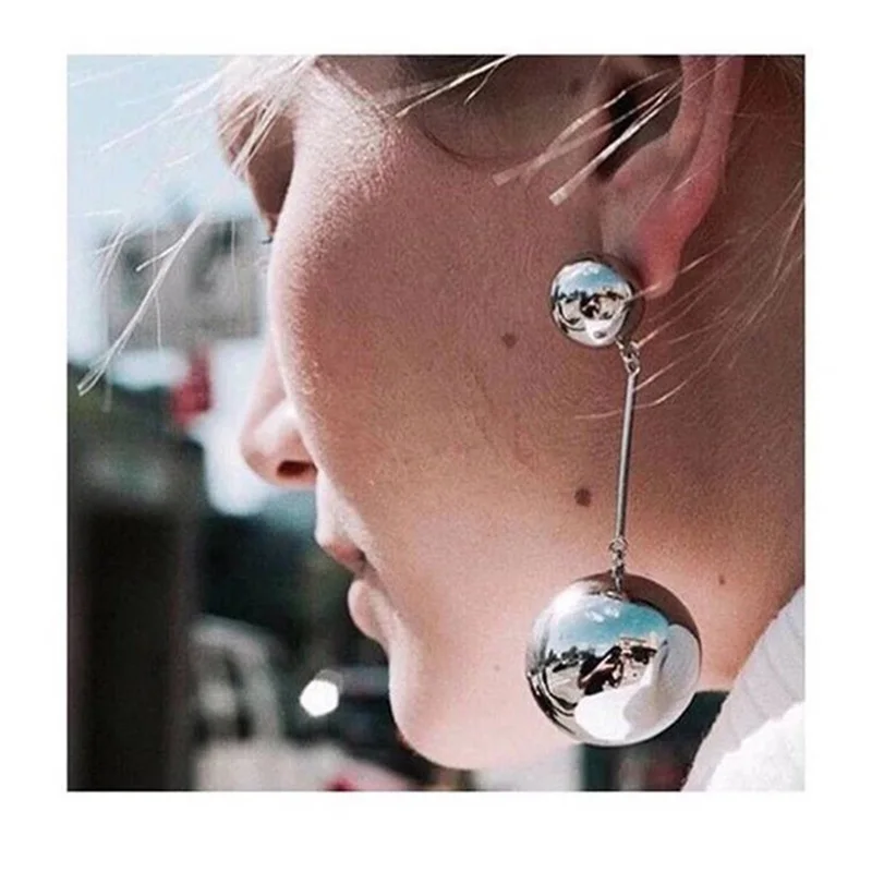 Trendy Jewelry Gold Silver Dangle Earrings For Women Double Beads Drop Earrings Charm Ball earring Jewelry For Girls
Trendy Jewelry Gold Silver Dangle Earrings For Women Double Beads Drop Earrings Charm Ball earring Jewelry For Girls