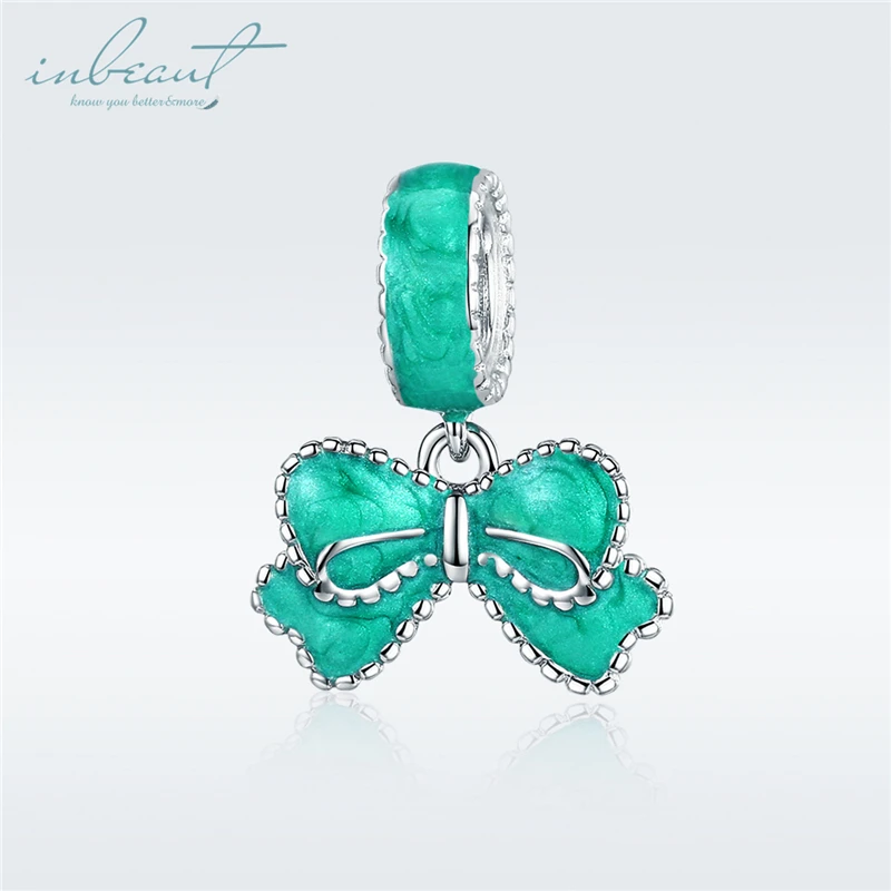 inbeaut Silver Green Bow Charms Cute Enamel fit Original diy Bracelet S925 Gentlemen Bow-knot Beads for Bangles Jewelry Making 
inbeaut Silver Green Bow Charms Cute Enamel fit Original diy Bracelet S925 Gentlemen Bow-knot Beads for Bangles Jewelry Making