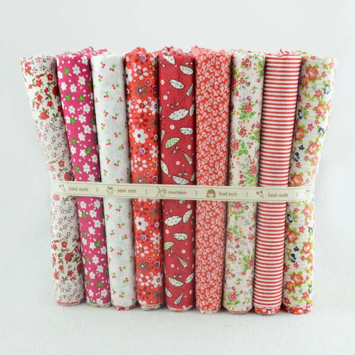 Booksew Cotton Fabric 50CMx50CM 9 Designs Mixed "Lovely Red" Fat Quarter Set Tilda cloth Quilting scrapbooking Patchwork W3B5-2
Booksew Cotton Fabric 50CMx50CM 9 Designs Mixed "Lovely Red" Fat Quarter Set Tilda cloth Quilting scrapbooking Patchwork W3B5-2