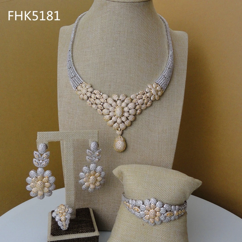 2019 Yuminglai Dubai Costume Jewelry Luxury Cubic Zircon Jewelry Sets Bridal Jewelry for Women FHK5181
2019 Yuminglai Dubai Costume Jewelry Luxury Cubic Zircon Jewelry Sets Bridal Jewelry for Women FHK5181