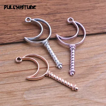 3pcs 24*53mm Three Color Alloy Jewelry Accessories Moon Charm Hollow Glue Blank Pendant Tray Bezel 11E60
3pcs 24*53mm Three Color Alloy Jewelry Accessories Moon Charm Hollow Glue Blank Pendant Tray Bezel 11E60