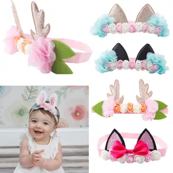 Princess Baby Girls Bow Floral Crown Headband With Ear Alice Hair Band Head Elastic Cute Kids Birthday Party Wedding Headwear
Princess Baby Girls Bow Floral Crown Headband With Ear Alice Hair Band Head Elastic Cute Kids Birthday Party Wedding Headwear