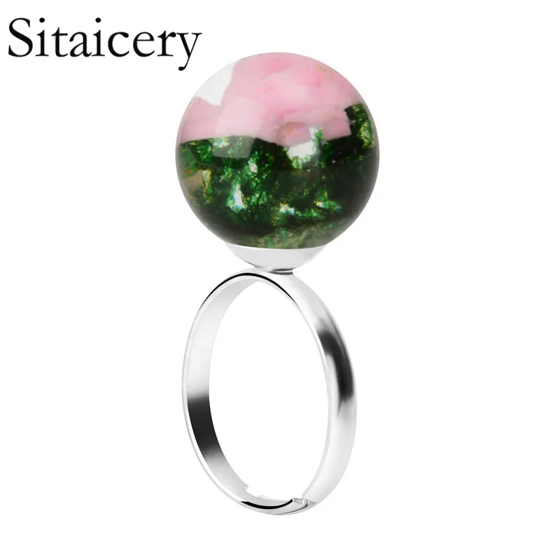 Sitaicery New Trendy Silver Female Ring DIY Handmade Fresh Dried Flower Ring Fashion Stainless Steel Rings For Women Best Gifts
Sitaicery New Trendy Silver Female Ring DIY Handmade Fresh Dried Flower Ring Fashion Stainless Steel Rings For Women Best Gifts