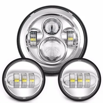 Set 7"for motor moto Round H4 Hi/Low Beam LED Headlamp with 4-1/2" Passing Lamps 4.5" Led Fog Light for motor Davidso
Set 7"for motor moto Round H4 Hi/Low Beam LED Headlamp with 4-1/2" Passing Lamps 4.5" Led Fog Light for motor Davidso