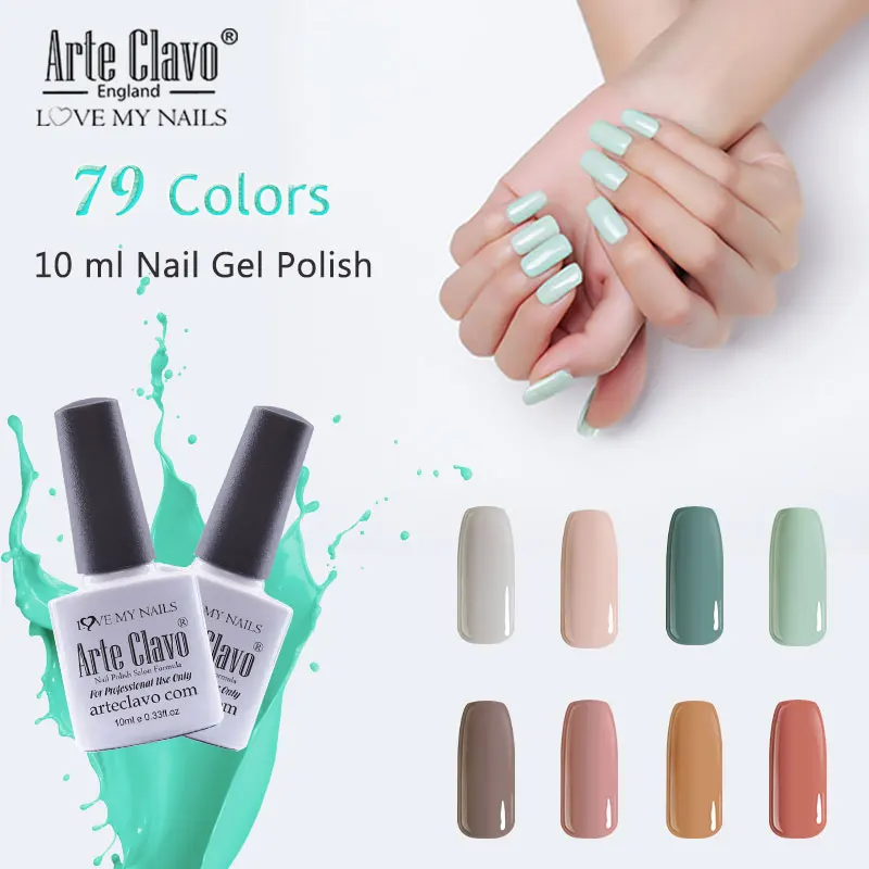Arte Clavo UV/LED Gel For Nail Soak Off Varnish Nail Art Design 79 Colors Gel Glitter Lacquer Gel Nail Polish 10 ml For Manicure
Arte Clavo UV/LED Gel For Nail Soak Off Varnish Nail Art Design 79 Colors Gel Glitter Lacquer Gel Nail Polish 10 ml For Manicure