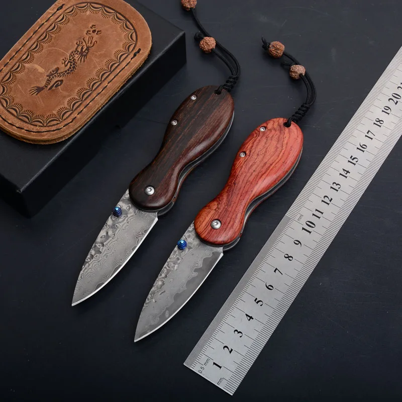 Hysenss Damascus Tactical Folding Knife VG10 Wood Handle 57HRC Outdoor Camping Hunting Survival Pocket Keychain EDC Tools
Hysenss Damascus Tactical Folding Knife VG10 Wood Handle 57HRC Outdoor Camping Hunting Survival Pocket Keychain EDC Tools