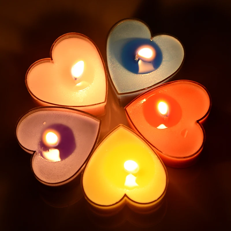 9pcs Candles Heart Shaped Red Purple Birthday Wax Romantic Candle Smokeless Tabbed Tea Candles Wedding Valentine's day Candle
9pcs Candles Heart Shaped Red Purple Birthday Wax Romantic Candle Smokeless Tabbed Tea Candles Wedding Valentine's day Candle