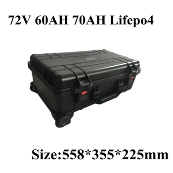 Lifepo4 Battery 76.8V 72V 60Ah 70Ah Wheel Trolley Case BMS Built-in IP67 IK08 for EV RV Inverter UPS+charger
Lifepo4 Battery 76.8V 72V 60Ah 70Ah Wheel Trolley Case BMS Built-in IP67 IK08 for EV RV Inverter UPS+charger