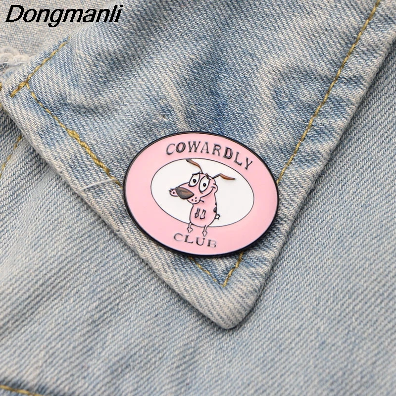 Dongmanli COURAGE The Cowardly Dog Soft Enamel Pin Clothing bags Brooch Cowardly Club Cute Men Lapel Pins Kids Pins M2488
Dongmanli COURAGE The Cowardly Dog Soft Enamel Pin Clothing bags Brooch Cowardly Club Cute Men Lapel Pins Kids Pins M2488
