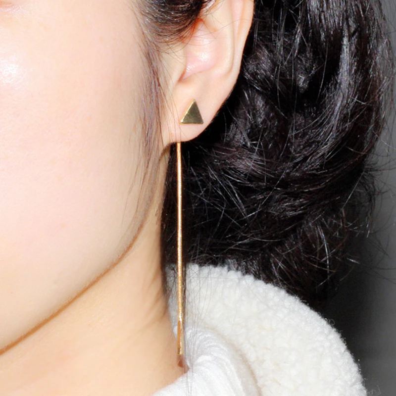 Drop Earrings Gold Color Triangle Heart Long Earrings For Women Fashion Jewelry Mother Gift
Drop Earrings Gold Color Triangle Heart Long Earrings For Women Fashion Jewelry Mother Gift