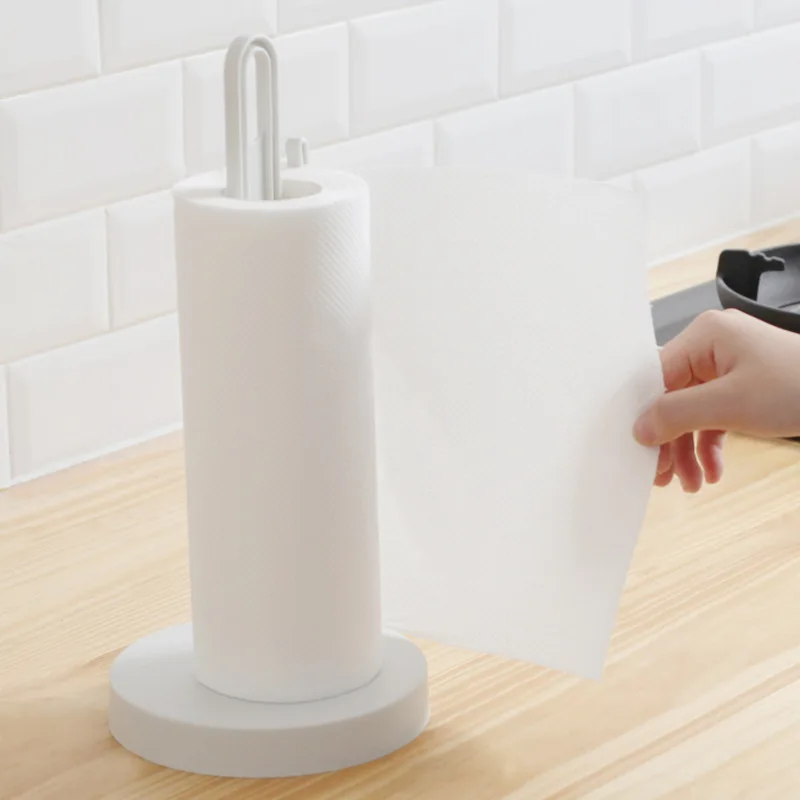 Kitchen Paper Napkin Shelf Plastic Roll Shape Paper Towels Standing Kitchen Desktop Paper Holder Tissue Punch-free Storage Rack
Kitchen Paper Napkin Shelf Plastic Roll Shape Paper Towels Standing Kitchen Desktop Paper Holder Tissue Punch-free Storage Rack