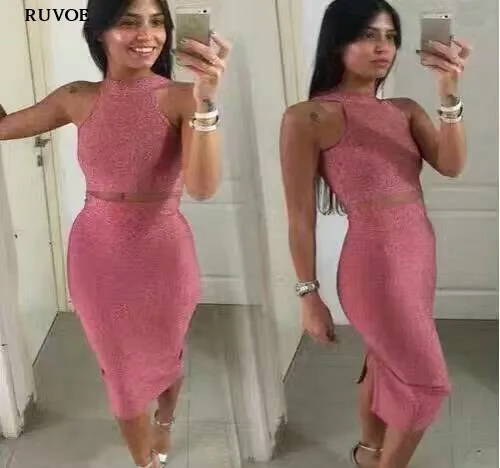 New Women 2 two piece set Bandage Dress Gray red Black khaki Knee-length Sexy Bodycon Celebrity Club Evening Party Dress
New Women 2 two piece set Bandage Dress Gray red Black khaki Knee-length Sexy Bodycon Celebrity Club Evening Party Dress