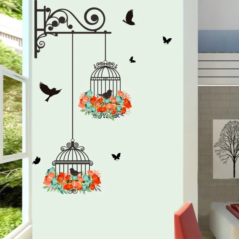 Wall Stickers Bird Cage Painting Living Room TV Wall Sticker Children's Room Baby
Wall Stickers Bird Cage Painting Living Room TV Wall Sticker Children's Room Baby