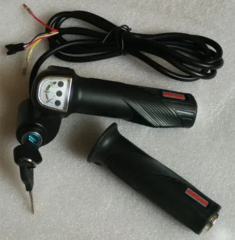 36V DC motor speed controller,Twist Throttle with ignition lock, grips with battery indicator (on/off key switch)
36V DC motor speed controller,Twist Throttle with ignition lock, grips with battery indicator (on/off key switch)