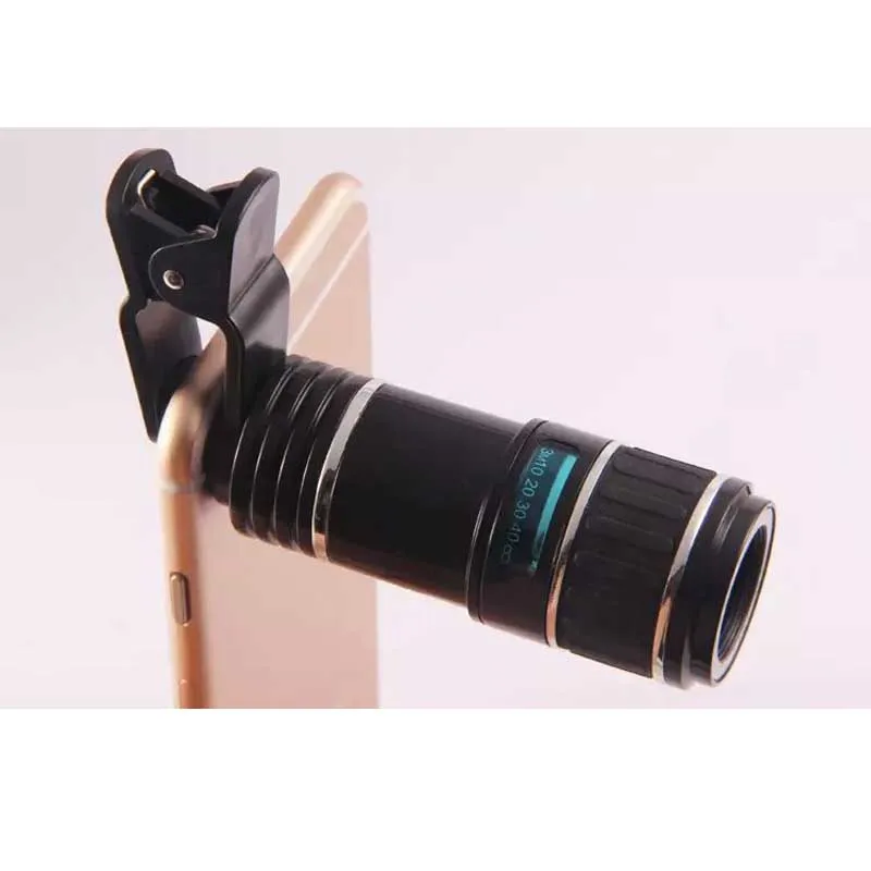 Universal Clip 12X Zoom Telephoto Telescope Camera Phone Lens Lenses Kits for Samsung Galaxy Note 9
Universal Clip 12X Zoom Telephoto Telescope Camera Phone Lens Lenses Kits for Samsung Galaxy Note 9