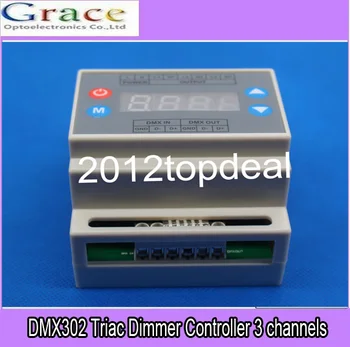 DMX302 DMX triac dimmer led brightness controller AC90-240V 50Hz/60Hz high voltage 3 channels 1A/channel
DMX302 DMX triac dimmer led brightness controller AC90-240V 50Hz/60Hz high voltage 3 channels 1A/channel