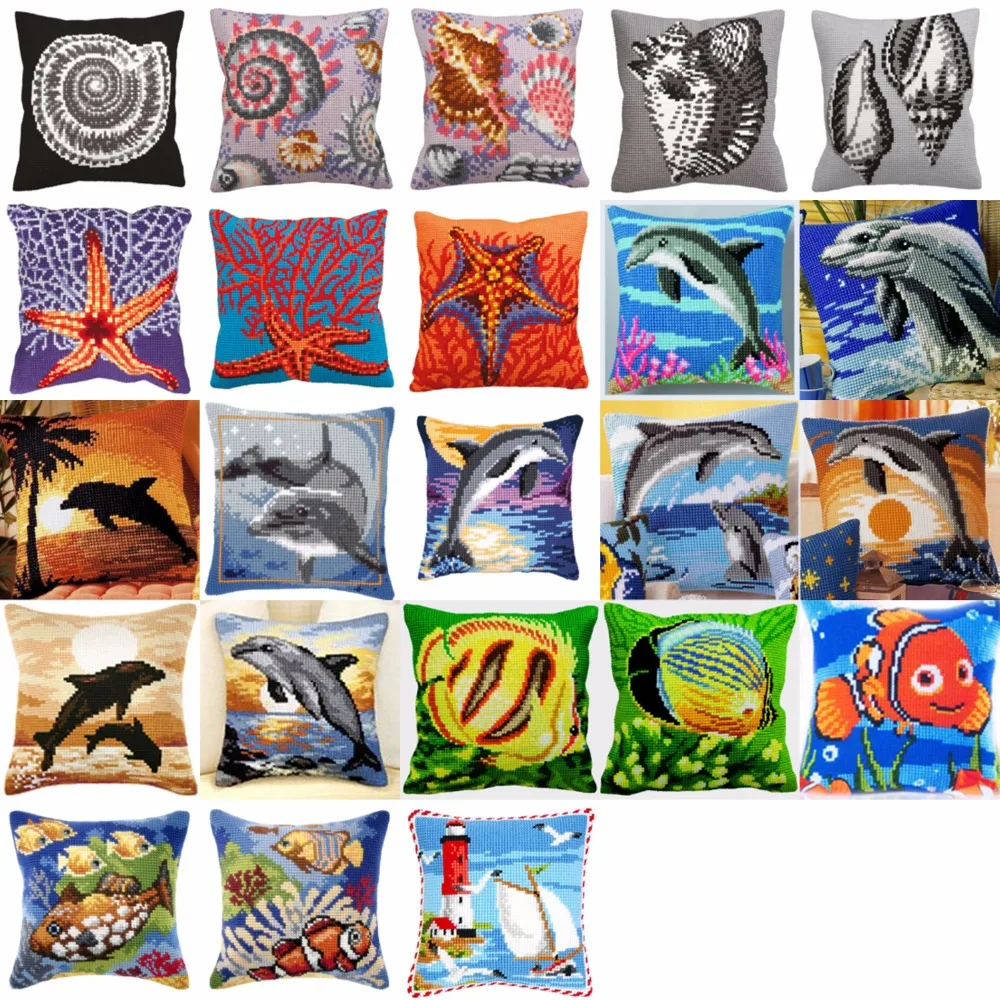1Marine life fish DIY Needlework Kit Acrylic Yarn Embroidery Pillow Tapestry Canvas Cushion Front Cross Stitch Pillowcase
1Marine life fish DIY Needlework Kit Acrylic Yarn Embroidery Pillow Tapestry Canvas Cushion Front Cross Stitch Pillowcase
