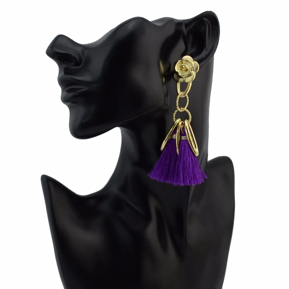Purple Ethnic Cotton Thread Fringing Dangle Earrings For Women Trendy Tassel Drops Earrings Bohemian Jewelry Brincos Oorbellen
Purple Ethnic Cotton Thread Fringing Dangle Earrings For Women Trendy Tassel Drops Earrings Bohemian Jewelry Brincos Oorbellen