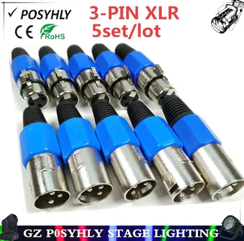 5set / 3-PIN XLR stage lights signal cable metal head, professional dj equipment
5set / 3-PIN XLR stage lights signal cable metal head, professional dj equipment