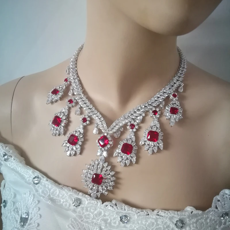 NEW FASHION Retro square red zircon necklace earring bracelet wedding bride banquet formal dress jewelry set free shipping
NEW FASHION Retro square red zircon necklace earring bracelet wedding bride banquet formal dress jewelry set free shipping