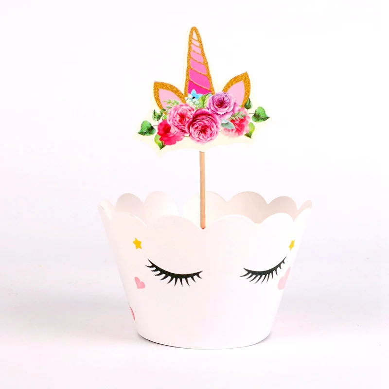 24pcs/lot Smiley unicorn Cupcake Wrappers Toppers Kids Party Birthday Decoration Cake Cups(12 wraps+12 topper No toothpicks)
24pcs/lot Smiley unicorn Cupcake Wrappers Toppers Kids Party Birthday Decoration Cake Cups(12 wraps+12 topper No toothpicks)