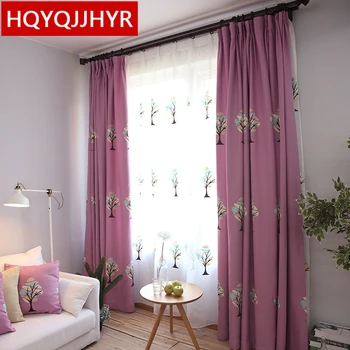 Purple pastoral Embroidered Blackout curtains for Living Roomsheer curtains for kitchen Window Curtain Bedroom custom finished
Purple pastoral Embroidered Blackout curtains for Living Roomsheer curtains for kitchen Window Curtain Bedroom custom finished