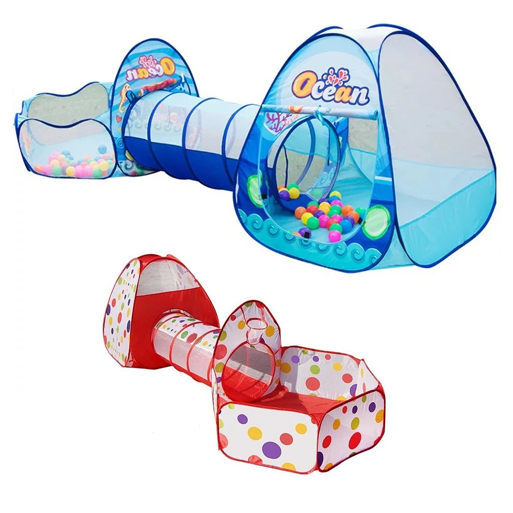 3 In 1 Children's tent Baby Wigwam Folding Tent For Kids Outdoor Ball Pool Toys Crawling Tunnel Ocean Play House Portable Tents
3 In 1 Children's tent Baby Wigwam Folding Tent For Kids Outdoor Ball Pool Toys Crawling Tunnel Ocean Play House Portable Tents
