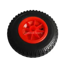 Проколостойкие резиновые шины на красном колесе Тележка Для