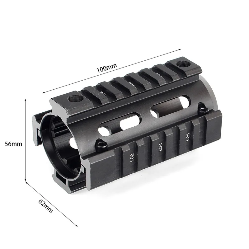 Tactical-Hunting-4inch-Drop-In-Free-Float-Quad-Rail-Scope-Mount-Two-piece-Handguard-for-Standard