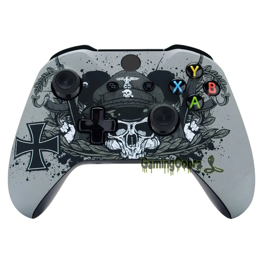 WWII Iron Skull Faceplate Cover Soft Touch Front Shell Soft Grip Replacement Kit for Xbox One X & One S Controller #SXOFT27X
WWII Iron Skull Faceplate Cover Soft Touch Front Shell Soft Grip Replacement Kit for Xbox One X & One S Controller #SXOFT27X
