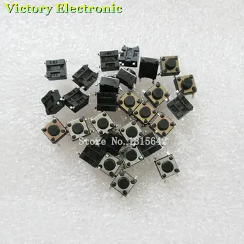

100PCS SMD Switch 6*6*4.3mm 6*6*5mm 6/7/8/9/10/11/12/13/14/17 6X6 4Pin Tactile Tact Push Button Micro Switch Self-reset Switches