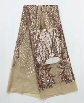 2019 Rose gold Latest French Nigerian Lace High Quality African sequin Lace Wedding African French Tulle Lace Fabric ffjl6-6
2019 Rose gold Latest French Nigerian Lace High Quality African sequin Lace Wedding African French Tulle Lace Fabric ffjl6-6