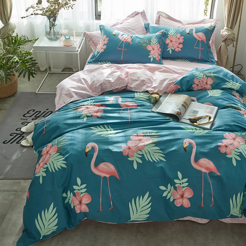 Bedding Set Flamingo bedding suite Scandinavian small fresh cotton simple bedding 3pcs&4pcs rural
Bedding Set Flamingo bedding suite Scandinavian small fresh cotton simple bedding 3pcs&4pcs rural