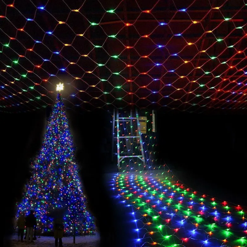 1.5M*1.5M LED Strings Colorful 100 LED Net Mesh Decorative Fairy Lights Twinkle Lighting Christmas Wedding Party EU Plug /220V
1.5M*1.5M LED Strings Colorful 100 LED Net Mesh Decorative Fairy Lights Twinkle Lighting Christmas Wedding Party EU Plug /220V