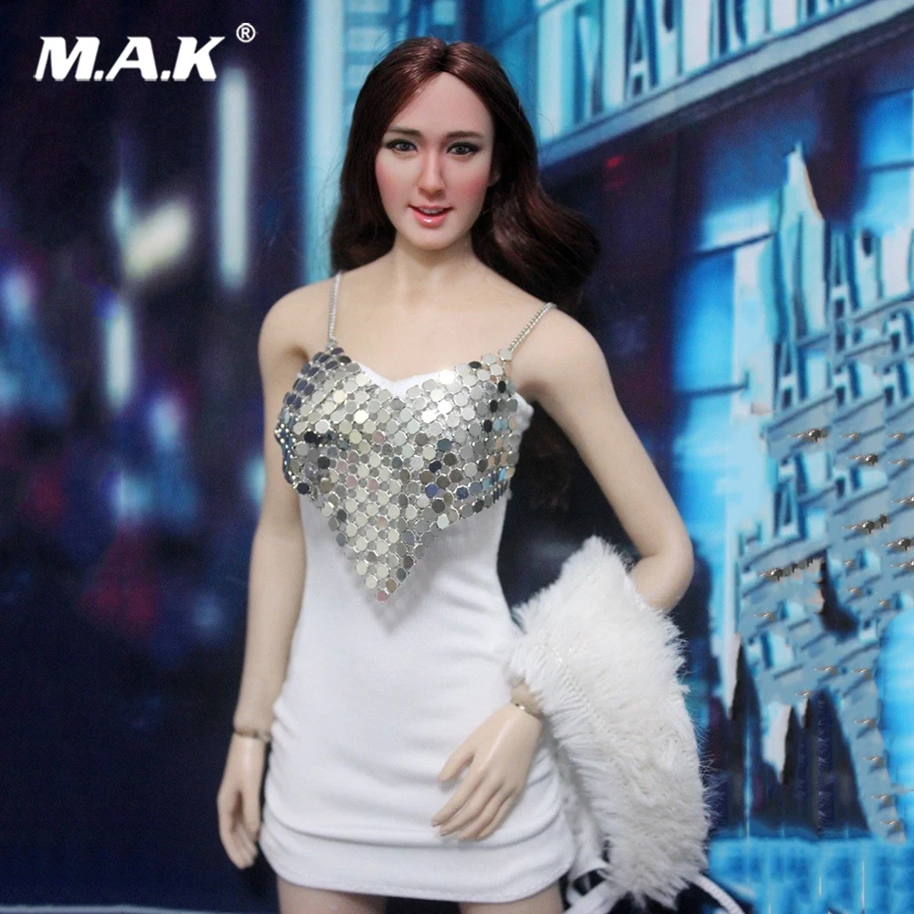 Hot Figures Accessory 1/6 Sexy Female Sling Sequins Corset Skirt Set For Super Duck SDH007 Head 12'' Girl Figure
Hot Figures Accessory 1/6 Sexy Female Sling Sequins Corset Skirt Set For Super Duck SDH007 Head 12'' Girl Figure